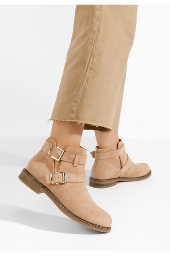B T Shoes Γυναικεία μποτάκια Avilonia χακι