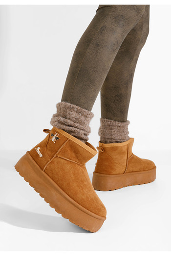 B T Shoes Mποτάκια πλατφόρμα Carmelita ταμπά