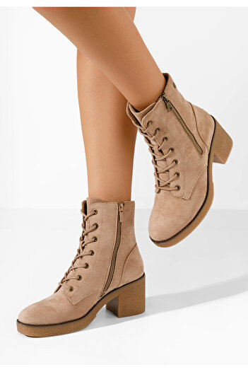 B T Shoes Γυναικεία μποτάκια Shandra χακι