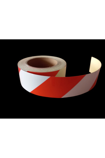 opersan Warning Tape Red White Reflective Warning Signs 5cm 10m Warning Tape Safety Warning Supplies