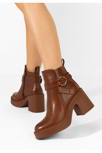 B T Shoes Γυναικεία Μποτάκια Maryann ταμπά