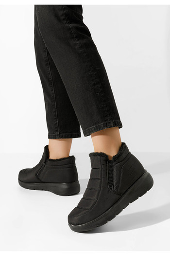 B T Shoes Γυναικεία μποτάκια Shena Μαύρα