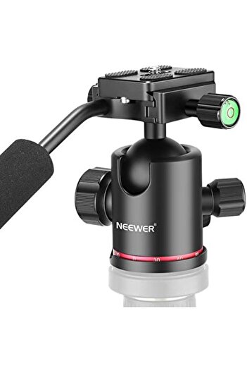 NEEWER Heavy Duty Camera Tripod Ball Head with Handle and 1/4 inch Quick Shoe Plate, 360 Degree Pano