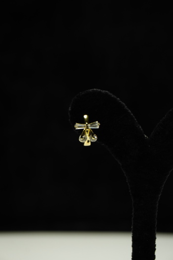 Rumon Zircon Stone Minimal Steel Earrings