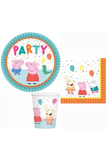 Peppa Pig Party set, 32 pieces, multicolor, Peppa Pig