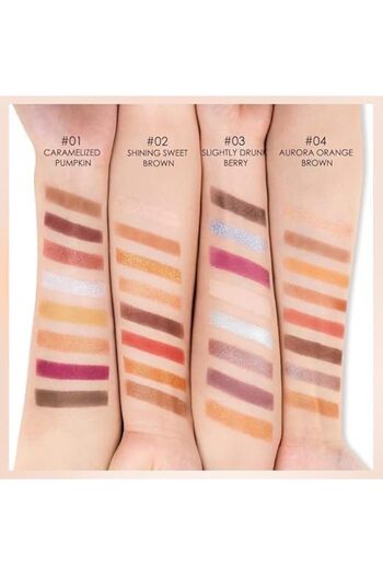 O.TWO.O Cosmetics O.Two.O Luxury Gold 8 Colors Eyeshadow Palette 12 g (SLIGHTLY DRUNK BERRY #03, 12g)