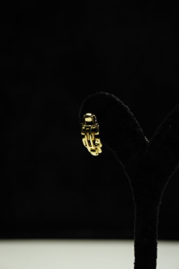 Rumon Minimal Steel Earrings in Chain Form