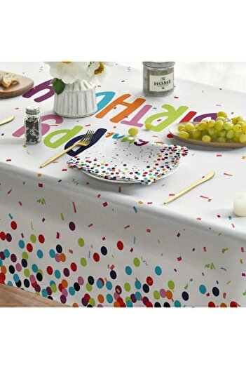 Flippy Rectangular Tablecloth, Flippy, La Multi Ani Collection, 137 x 274 cm, Plastic PE, Waterproof, Multi