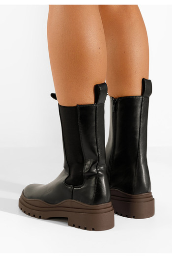 B T Shoes Γυναικεία μποτάκια Μαύρα Laponia V2