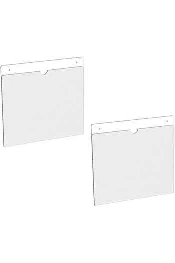 Slasa Transparent Acrylic Horizontal Document Holder by SLASA, Double Letter Size 30 × 44 × 28 cm