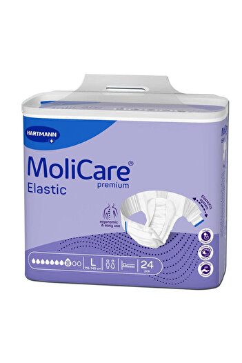 Other MoliCare Premium Elastic 8 PIC incontinence briefs, size L, 24 pieces, Hartmann
