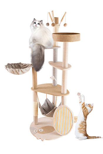 KidLe Cat Tree Cat Climbing Frame Cat Scratching Post Cat Tower Indoor Climbing