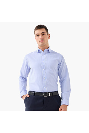 FAV Regular Fit Striped Collared Shirt with Long Sleeves