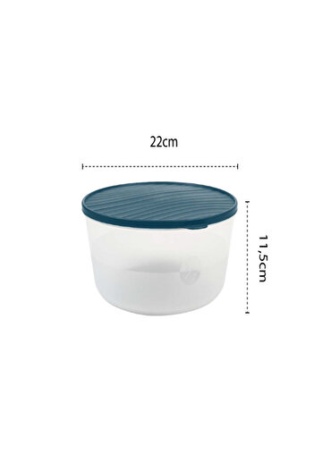 GenelTedarik Storage Container Round.3.4,5.6,5Lt Set of 3