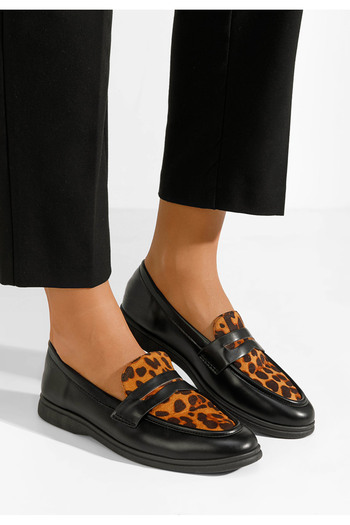 B T Shoes Μοκασίνια γυναικεια Sedona V2 μαύρα