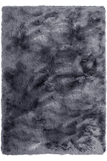LUNA HOME Fur rug »Valeria« very soft and fluffy, anthracite
