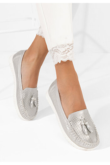 B T Shoes Μοκασίνια γυναικεια Sonja V2 γκρι
