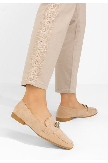 B T Shoes Μοκασίνια γυναικεια Natasia χακι