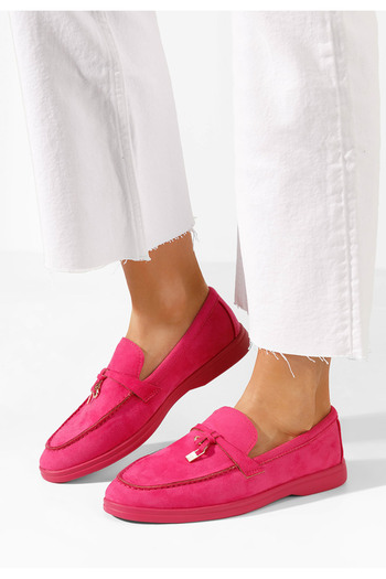 B T Shoes Fuchsiové mokasíny dámske Maceira V6