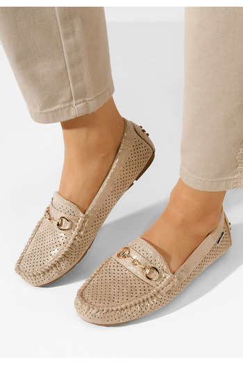 B T Shoes Μοκασίνια γυναικεια Aishani χρυσο