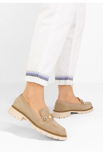 B T Shoes Μοκασίνια γυναικεια Angella χακι