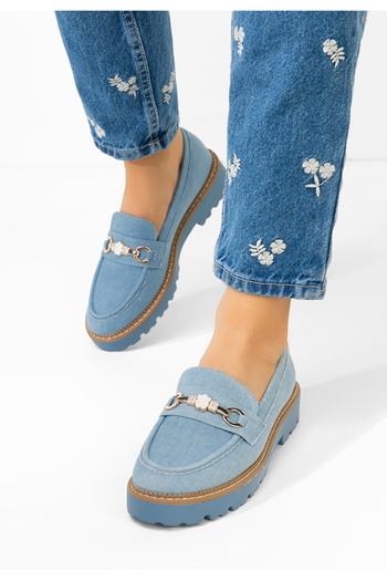 B T Shoes Denim dámské mokasíny Aelle V3