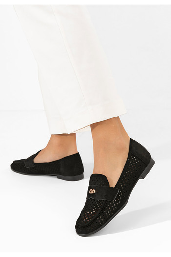 B T Shoes μοκασινια καλοκαιρινα Damaris μαύρα