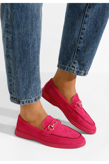 B T Shoes Fuchsiové mokasíny dámske Maceira V5