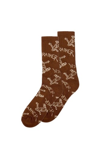 Thrasher Κάλτσες Gonz S Brown Tan
