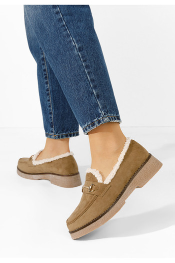 B T Shoes Μοκασίνια γυναικεια Danissa V2 χακι