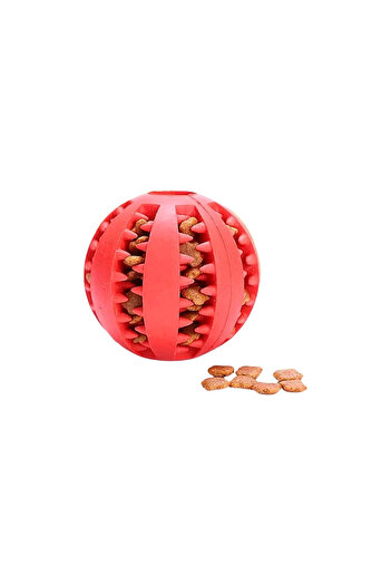 Nobrand Slow feeding rubber ball for dogs and cats, 7 cm, green