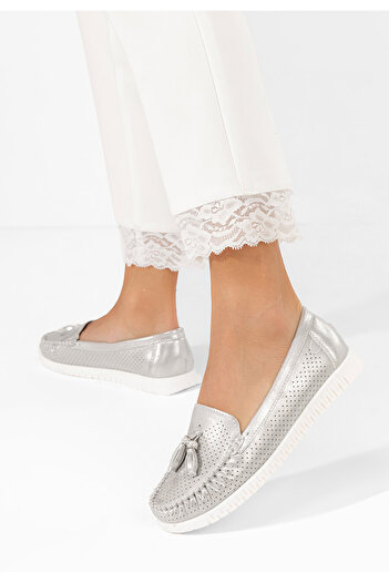 B T Shoes Μοκασίνια γυναικεια Sonja V2 γκρι