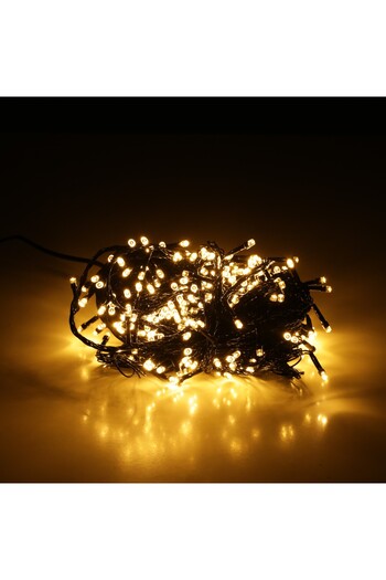 SDX Market Christmas Installation 4.5 m x 0.7 m, Fringed Curtain, Warm White, 144 LEDs, SDX, 6004WW