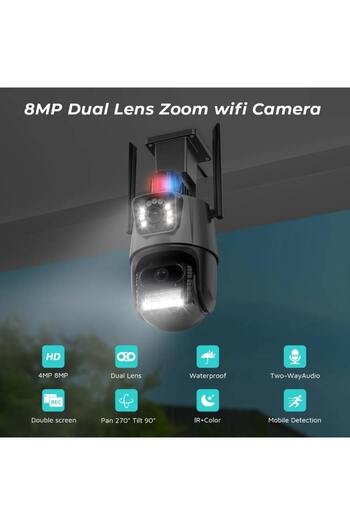 OEM WIFi Surveillance Camera, TSS-P11-30, Full HD, with 2 4MP/4MP lenses, 8X Zoom, Night Vision