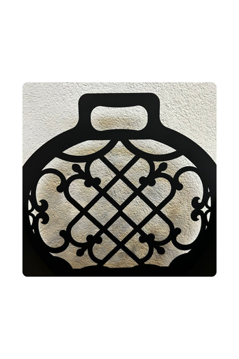 Trabzon Isı Market Metal Şömine Soba Odunluk Vella | Mat Siyah (40*40*45cm)