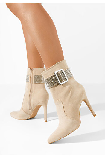 B T Shoes Γυναικεία Μποτίνια Alluring μπεζ