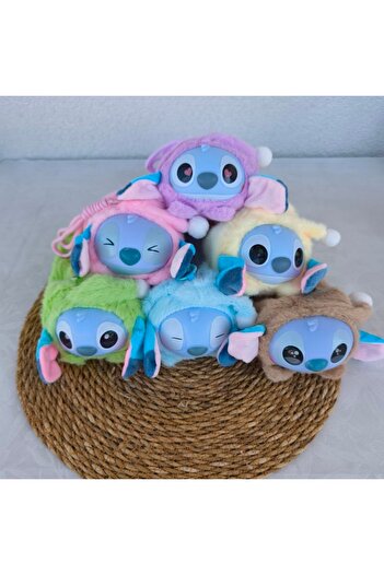 senacacollection Stitch Plush Drawstring Pencil Case Imported Pen Holder 1Pc