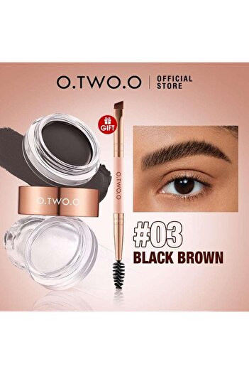O.TWO.O Cosmetics FASHIONISTADEAL O.TWO.O 2in1 Eyebrow Soap X Tint (#03, BLACK BROWN)