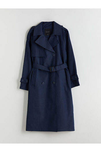 LC Waikiki Double Breasted Collar Oversize Women's Trench Coat