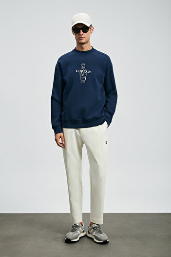 Lufian Simba Men's Sweatshirt Navy Blue