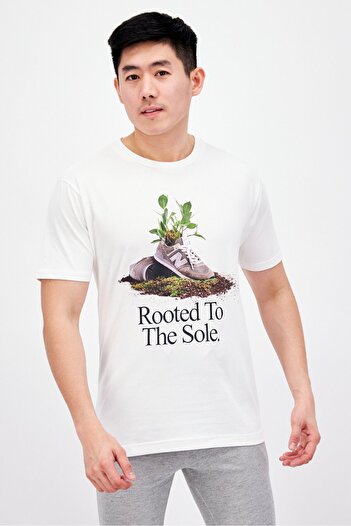 New Balance Men Sportswear Fit Short Sleeves Outdoor T-Shirt, White