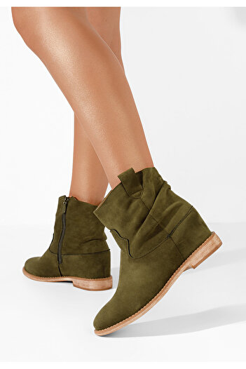 B T Shoes Μποτακια πλατφορμεσ Medova πρασινο
