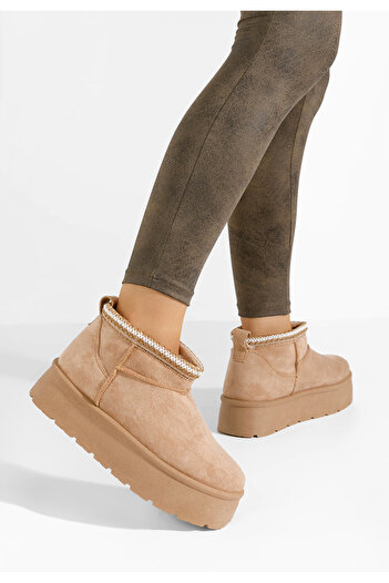 B T Shoes Khaki dámské válenky Freija
