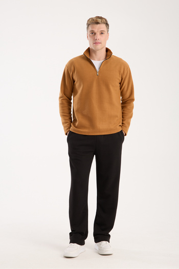 KAPHONE Men's Half Zipper Fleece Sweatshirt