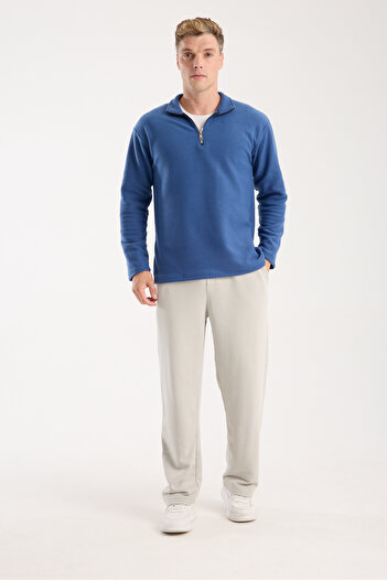 KAPHONE Men's Half Zipper Fleece Sweatshirt