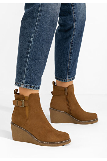 B T Shoes Μποτακια πλατφορμεσ Anetta ταμπά