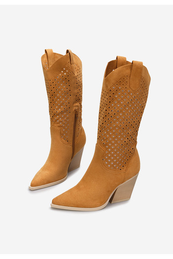 B T Shoes Καουμπόικες Μπότες Sephora Καμηλο