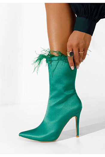 B T Shoes Botine stiletto Aliseda verzi