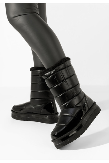 B T Shoes Γυναικείες Μπότες Χιονιού Miho Μαύρα