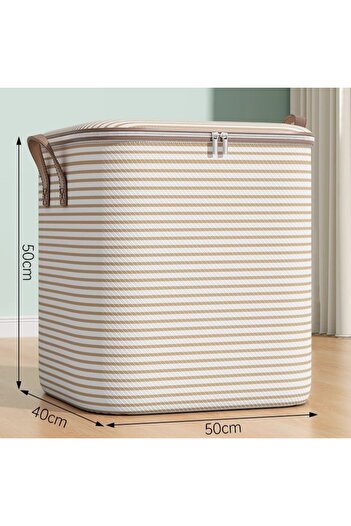 Bibilel Zipper Storage Box, Flippy, Foldable, Reinforced Handle, Durable Zipper, for Clothes,